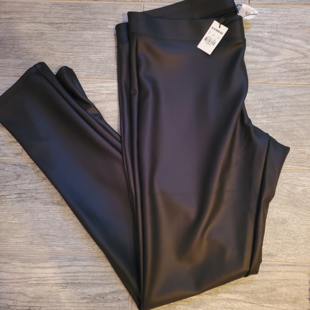 Express Vegan Leather Leggings
